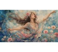 Puzzle 5000 Pezzi, Puzzle per Adulti Fiori Ragazza 156x105 cm, Impossibile Difficile Puzzles Impegnativo Come Regalo e Decorazione per Pareti