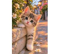 Puzzle 5000 Pezzi, Puzzle per Adulti Strada Fiore Gatto 156x105 cm, Impossibile Difficile Puzzles Impegnativo Come Regalo e Decorazione per Pareti