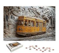 Puzzle 5000 Pezzi Retrò, Puzzle Treno in Legno per Adulti, Misura: 156x105 cm, Puzzles 5000 Pezzi per Adulti, Giochi Educativo per Famiglie, Puzzles per Idea Regalo Donna, Decorazioni Casa, -5383
