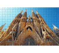 Puzzle 5000 Pezzi, Sagrada Familia Puzzle 5000 Pezzi per Adulti, Giochi di Puzzles Architettura Legno per Tutta la Famiglia, DIY Puzzles per Quadri Moderni Soggiorno Regalo Donna 105x160 cm RXPT-5499