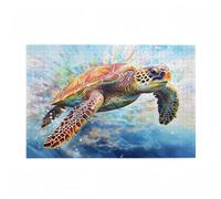 Puzzle 5000 Pezzi Tartarughe marine Puzzle Animale Adulti Arte Grandi Dimensioni Jigsaw di Legno con una Scatola e Poster, Impossibili Jigsaw Gioco Familiare for Adulti, Home Decor 105x156cm D-289