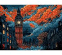 Puzzle 5000 Pezzi, Torre Dell' Orologio Astratta 3D Puzzle per Adulti Impegnativo, Educa Puzzles Artistico, Divertente Stimolante Puzzles Decorativo, Come Regalo e Decorazione Pareti R6KH-122