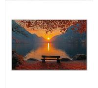Puzzle 5000 Pezzi Tramonto Paesaggio Puzzle Grandi Dimensioni per Adulti 156 x 105cm, Adulti Difficili Impossible Giochi, Rilassamento e Intelligence, Jigsaw Personalizzato per Maschio e Femmina Y-7
