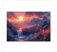 Puzzle 5000 Pezzi Tramonto Paesaggio Puzzle Grandi Dimensioni per Adulti 156 x 105cm, Adulti Difficili Impossible Giochi, Rilassamento e Intelligence, Jigsaw Personalizzato per Maschio e Femmina Z-2