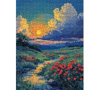 Puzzle 5000 Pezzi, Valle Fiori 3D Puzzle per Adulti Impegnativo, Educa Puzzles Artistico, Divertente E Stimolante Puzzles Decorativo per La Famiglia, Regalo e Decorazione Pareti DX0YL6-816