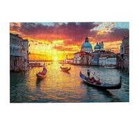 Puzzle 5000 Pezzi Venezia, Puzzle Adulti Barca, Puzzles in Legno con Squisita Scatola di Imballaggio, Classici Puzzles Educativi per Adulti eTutta La Famiglie, Come Regalo Uomo, Decorazioni Casa -3071