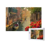 Puzzle 5000 Pezzi Venezia Puzzle Fiore Grandi Dimensioni per Adulti Con Scatola di Imballaggio e Immagini di Riferimento, Giochi Rilassamento e Intelligence, Come Regalo per Amici e Amanti M-749
