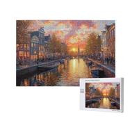Puzzle 5000 Pezzi Venezia Puzzle Paesaggio Grandi Dimensioni per Adulti Con Scatola di Imballaggio e Immagini di Riferimento, Giochi Rilassamento e Intelligence, Come Regalo per Amici e Amanti M-697