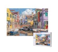 Puzzle 5000 Pezzi Venezia Puzzle Paesaggio Grandi Dimensioni per Adulti Con Scatola di Imballaggio e Immagini di Riferimento, Giochi Rilassamento e Intelligence, Come Regalo per Amici e Amanti M-296