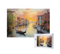 Puzzle 5000 Pezzi Venezia Puzzle Tramonto Grandi Dimensioni per Adulti Con Scatola di Imballaggio e Immagini di Riferimento, Giochi Rilassamento e Intelligence, Come Regalo per Amici e Amanti M-962