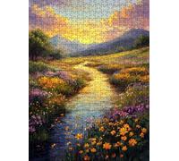 Puzzle 5000 Pezzi Vista Fiume 3D Puzzle per Adulti Impegnativo, Educa Puzzles Artistico, Divertente E Stimolante Puzzles Decorativo per La Famiglia, Regalo e Decorazione Pareti BXHZW6-320