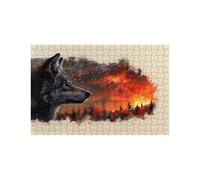 Puzzle 5000 Pezzi Wolf Puzzle 5000 Pezzi Adulti Albero, Puzzles Legno con Scatola di Carta Colorata e Borsa a Rete Portatile, Puzzles Classici per Decorazioni Parete Regalo Donna 105 x 160CM LZPT03965