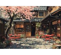 Puzzle 5000 Piece Fiori di ciliegio Bambina Bambino 10 8 9 6 7 Anni Regalo Maschio Adulti Legno Piccolo cortile Puzzle Arte Giochi Gioco di QI Ragazzo Grandi Dimensioni 156x105cm,5000pcs Toy P-950