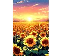Puzzle 520 Pezzi Alba Girasole, Puzzle Impossibili Gioco Educativo Sviluppa Pazienza e Destrezza, Lettere sul Retro Facile Montaggio, Regalo per Uomini Donne e Anziani 52 x 38 cm