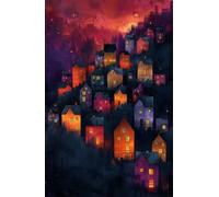 Puzzle 520 Pezzi Città Cartoni Animati Puzzle Classici, Giochi Rilassamento e Intelligence, Puzzles Impossible, Idea Regalo Uomo e Donna