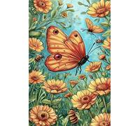 Puzzle 520 Pezzi Fiore Farfalla, Puzzle Impossibili Gioco Educativo Sviluppa Pazienza e Destrezza, Lettere sul Retro Facile Montaggio, Regalo per Uomini Donne e Anziani 52 x 38 cm