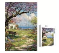 Puzzle 520 Pezzi - Paesaggio & Primavera - Puzzle in Legno Durevole con Lettere sul Retro - 52 x 38 cm - Hobby Creativo Senza Polvere - Articolo per Collezionisti e 14 Anni in Su P3#775