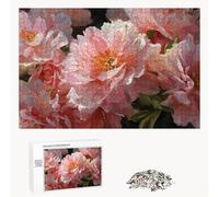 Puzzle 520 Pezzi - Rosa & Flower - Puzzle in Legno Durevole con Lettere sul Retro - 52 x 38 cm - Hobby Creativo Senza Polvere - Articolo per Collezionisti e 14 Anni in Su P3#493