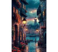 Puzzle 520 Pezzi, Strade Cittadine, Intrattenimento Creativo, Puzzle Classico Sfida Appassionante per Tutti Gli Appassionati di Puzzles, Ideale per Uomini, Donne o Ragazzi 52 x 38 cm