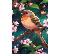 Puzzle 520 Pezzi Uccelli Fiori Rosa, Puzzle Impossibili Gioco Educativo Sviluppa Pazienza e Destrezza, Lettere sul Retro Facile Montaggio, Regalo per Uomini Donne e Anziani 52 x 38 cm