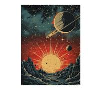 Puzzle 52x38cm/1000pcs Per Adolescenti Solar System Fantasy Poste Puzzle Giochi Per Famiglie Assemblaggio Di Modelli Regali Unici Per Compleanno E Natale 52x38cm/1000pcs