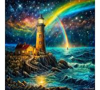 Puzzle 60 Pezzi Adulti, Bella Aurora arcobaleno puzzle per adulti 60 pezzi 35x35cm, Creativo Giocattolo, Puzzles Giochi Intelligence per Familiare