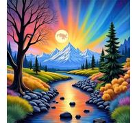 Puzzle 60 Pezzi Adulti, Boschi Aurora Arcobaleno puzzle per adulti 60 pezzi 35x35cm, Creativo Giocattolo, Puzzles Giochi Intelligence per Familiare