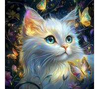 Puzzle 60 Pezzi Adulti, Farfalla gatto gentile puzzle per adulti 60 pezzi 35x35cm, Creativo Giocattolo, Puzzles Giochi Intelligence per Familiare