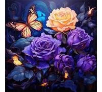 Puzzle 60 Pezzi Adulti, Farfalla Rosa Viola puzzle per adulti 60 pezzi 35x35cm, Creativo Giocattolo, Puzzles Giochi Intelligence per Familiare