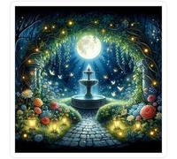 Puzzle 60 Pezzi Adulti, Giardino della fontana di Lucciola puzzle per adulti 60 pezzi 35x35cm, Creativo Giocattolo, Puzzles Giochi Intelligence per Familiare