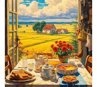 Puzzle 60 Pezzi Adulti, Raccolto autunnale dorato puzzle per adulti 60 pezzi 35x35cm, Creativo Giocattolo, Puzzles Giochi Intelligence per Familiare