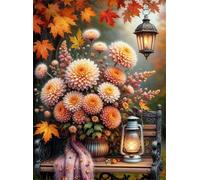 Puzzle 60 Pezzi per Adulti e Ragazzi, puzzle Classico 60 pezzi Fai Da Te Panchina del parco Fiori, Intrattenimento Creativo Puzzles Difficili, Idea Regalo Uomo e Donna 40x28cm