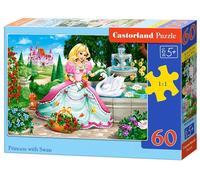 Puzzle 60 pezzi - Principessa con cigno