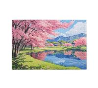 Puzzle 6000 Pezzi Albero Puzzle Rosa Adulti Arte Grandi Dimensioni Jigsaw di Legno con una Scatola e Poster, Impossibili Jigsaw Gioco Familiare for Adulti, Home Decor Regalo Donna 105x179cm E-1522
