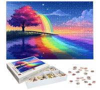 Puzzle 6000 Pezzi Arcobaleno, Puzzle Albero 6000 Pezzi per Adulti e Ragazzi, Puzzles in Legno con Squisita Scatola di Imballaggio, Giochi Educativo per Famiglie, Decorazioni Casa Regalo Natale H-736