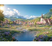 Puzzle 6000 Pezzi Arte per Adulti e Ragazzi, Puzzle prateria in Legno Adulti, Idea Regalo Jigsaw Cabina per Gioco Familiare, Lettere sul retro Jigsaw, Decorazione la Casa Regalo 179.5x105.5cm g-36