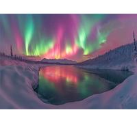 Puzzle 6000 Pezzi Aurora boreale Puzzle Paesaggio Jigsaw Adulti Legno Classici Impossibili Gioco da Sfida, Stampa di Alta Qualità jigsaws Giocattoli，per la Casa di vertimento In Famiglia Regalo U-634