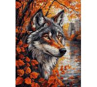 Puzzle 6000 Pezzi, Autunno Lupo 3D Puzzle per Adulti Impegnativo, Educa Puzzles Artistico, Divertente E Stimolante Puzzles Decorativo per La Famiglia, Regalo e Decorazione Pareti DX0YL6-781