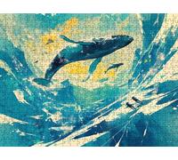 Puzzle 6000 Pezzi, Balene Iceberg 3D Puzzle per Adulti Impegnativo, Educa Puzzles Artistico, Divertente E Stimolante Puzzles Decorativo per La Famiglia, Come Regalo e Decorazione Pareti R6KH-472