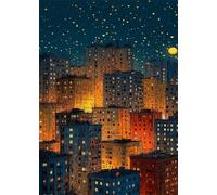 Puzzle 6000 Pezzi Città Cartoni Animati Puzzles per Adulti Impossibile Difficile Impegnativo Puzzle 6000 Pezzi Classici 179 x 105 cm