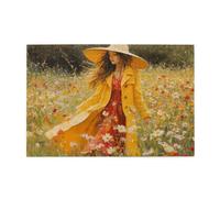Puzzle 6000 Pezzi Donna Puzzle Primavera Adulti Arte Grandi Dimensioni Jigsaw di Legno con una Scatola e Poster, Impossibili Jigsaw Gioco Familiare for Adulti Principiante, Home Decor 105x179cm E-1349