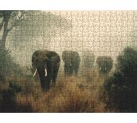 Puzzle 6000 Pezzi, Elefanti Della Giungla 3D Puzzle per Adulti Impegnativo, Educa Puzzles Artistico, Divertente Stimolante Puzzles Decorativo per La Famiglia, Come Regalo e Decorazione Pareti R6KH-885