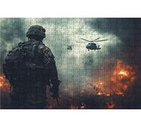 Puzzle 6000 Pezzi Elicottero Puzzle 6000 Pezzi Legno per Adulti Guerriero, Splendidamente Confezionato in Una Scatola di Cartone, Trasportabile in Una Borsa a Rete per Regalo Donna 105x180 CM RXPT6877