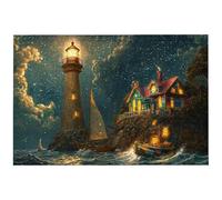 Puzzle 6000 Pezzi Faro per Adulti, 179.5x105.5 cm Puzzle Paesaggi per Decorazione Parete, Giochi Educativo per Famiglie, Puzzles Arte in Legno Impegnativi, 6000 Pezzi Puzzles per Regalo Donne, -8582