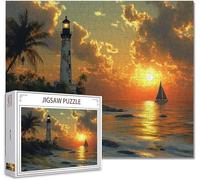 Puzzle 6000 Pezzi faro Puzzle Grandi Adulti Difficili Impossibili Legno Arte Jigsaw Sviluppa La Coordinazione Occhio-Mano Con Poster Incluso, Compact Box Idea Regalo Uomo e Donna 105.5X179.5cm Y-1