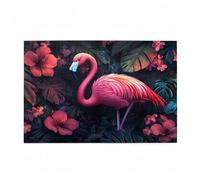 Puzzle 6000 Pezzi Fenicottero Puzzle Fiore Adulti Arte Grandi Dimensioni Jigsaw di Legno con una Scatola e Poster, Impossibili Jigsaw Gioco Familiare for Adulti, Decor Regalo Donna 105x179cm D-449