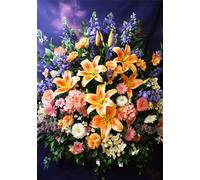 Puzzle 6000 Pezzi Fiore Puzzle Giglio Jigsaw Adulti Legno Classici Impossibili Gioco da Sfida, Stampa di Alta Qualità jigsaws,per la Casa di vertimento In Famiglia Adulti Adolescenti Regalo U-984