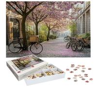 Puzzle 6000 Pezzi Fiori di ciliegio, Puzzle Strada 6000 Pezzi per Adulti e Ragazzi, Puzzles in Legno con Squisita Scatola di Imballaggio, Giochi Educativo per Famiglie, Decorazioni Cas, Regalo H-888