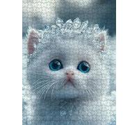 Puzzle 6000 Pezzi, Gatto Cristallo 3D Puzzle per Adulti Impegnativo, Educa Puzzles Artistico, Divertente E Stimolante Puzzles Decorativo per La Famiglia, Regalo e Decorazione Pareti DX0YL6-863