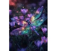 Puzzle 6000 Pezzi, Libellula Viola 3D Puzzle per Adulti Impegnativo, Educa Puzzles Artistico, Divertente E Stimolante Puzzles Decorativo per La Famiglia, Regalo e Decorazione Pareti DX0YL6-779